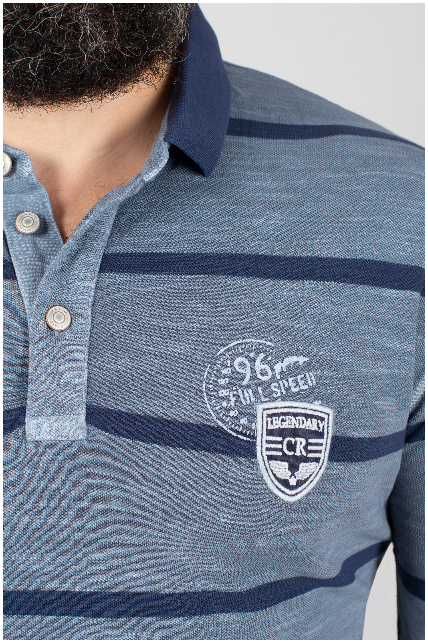 Sport, Polos M. Larga, 109954, INDIGO | Zoom