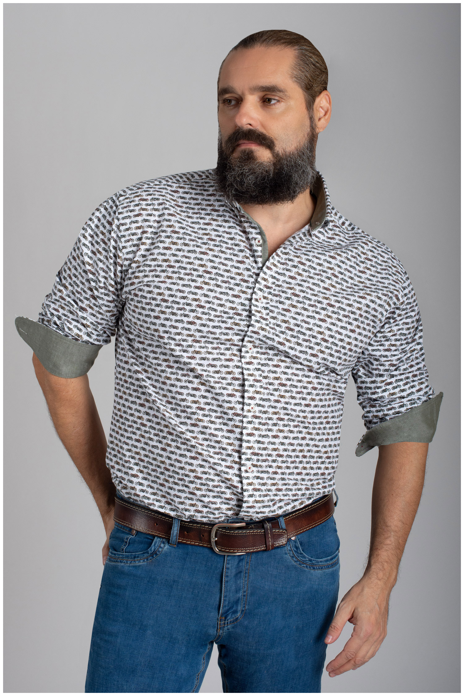 Camisas, Sport Manga Larga, 110425, BLANCO | Zoom