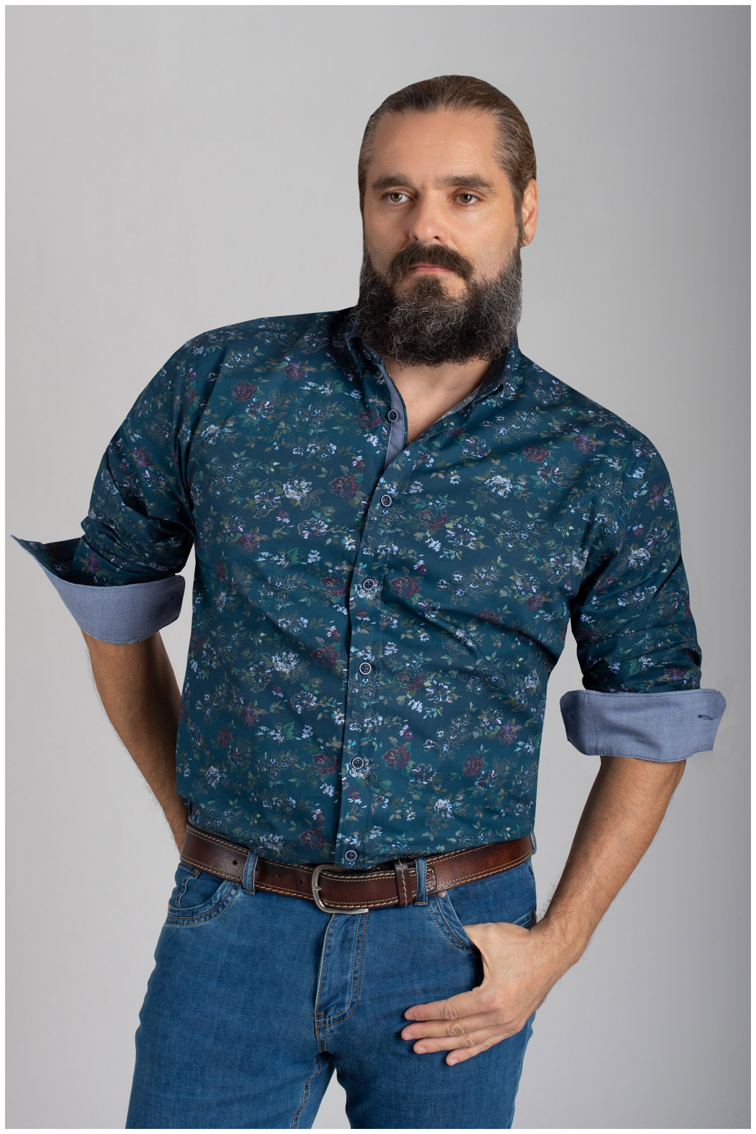 Camisas, Sport Manga Larga, 110481, MARINO | Zoom
