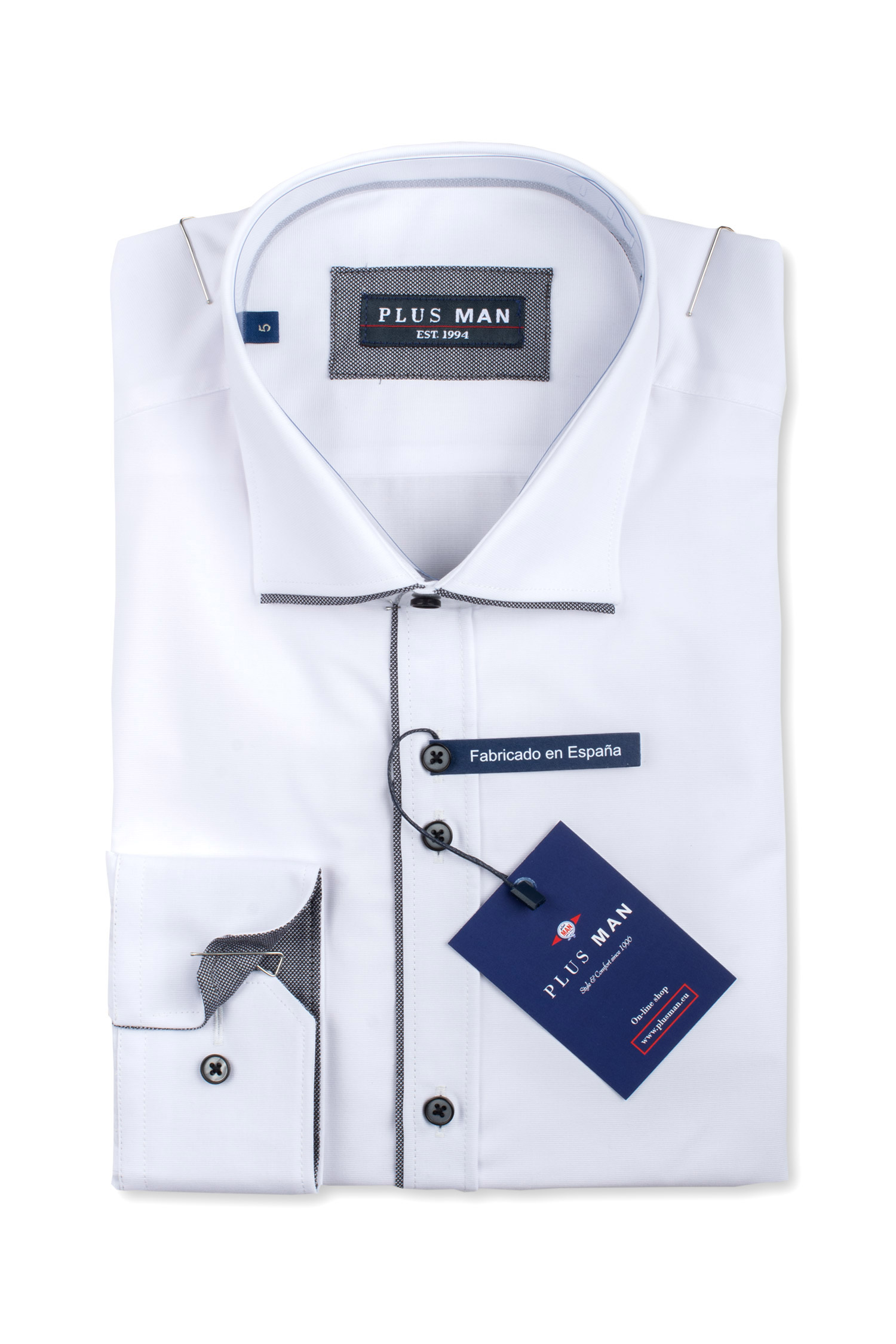 Camisas, Vestir Manga Larga, 110482, BLANCO | Zoom