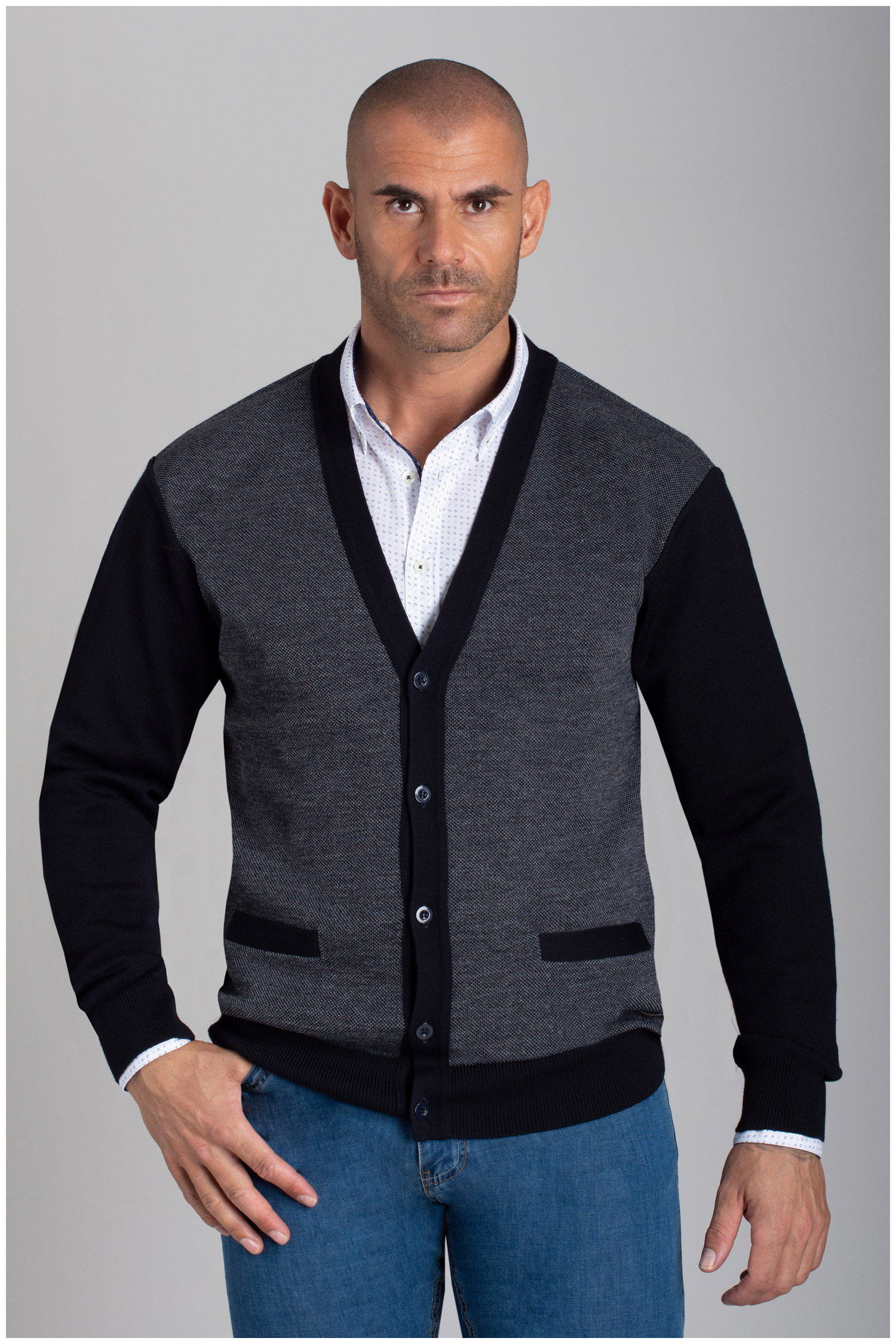 Punto, Cardigans, 110615, INDIGO | Zoom