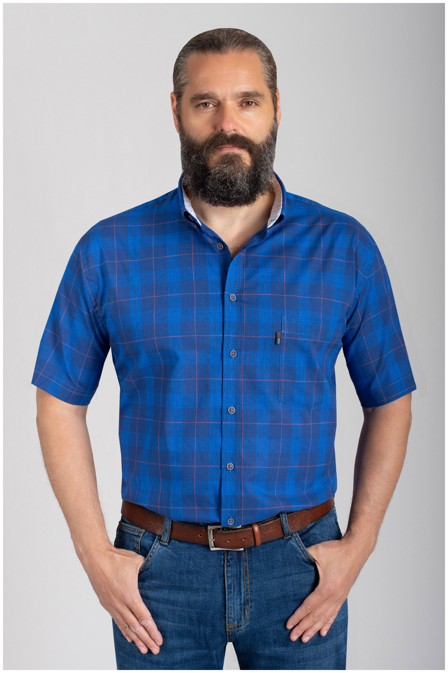 Camisas, Sport Manga Corta, 110873, MARINO | Zoom
