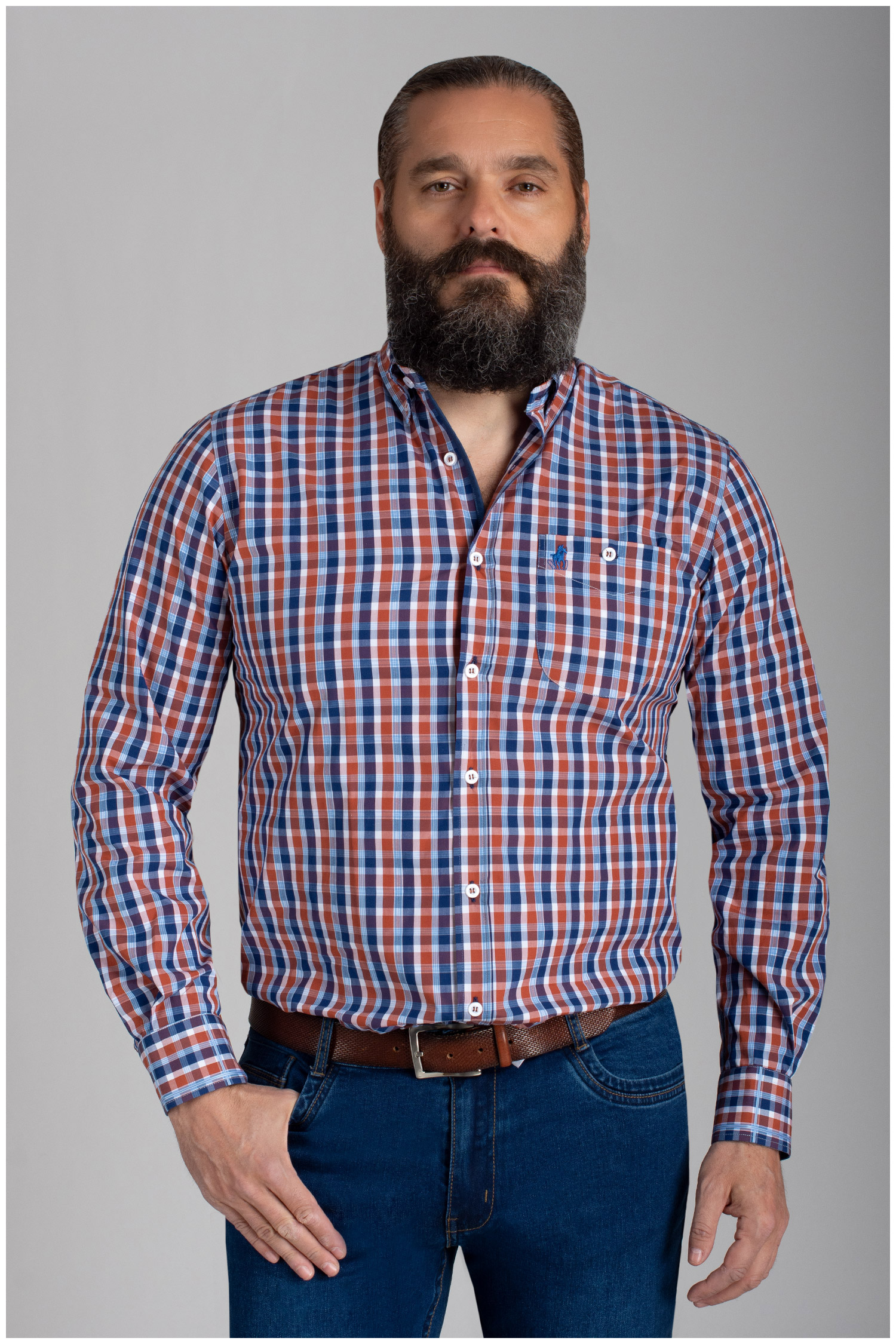 Camisas, Sport Manga Larga, 111013, GRANATE | Zoom