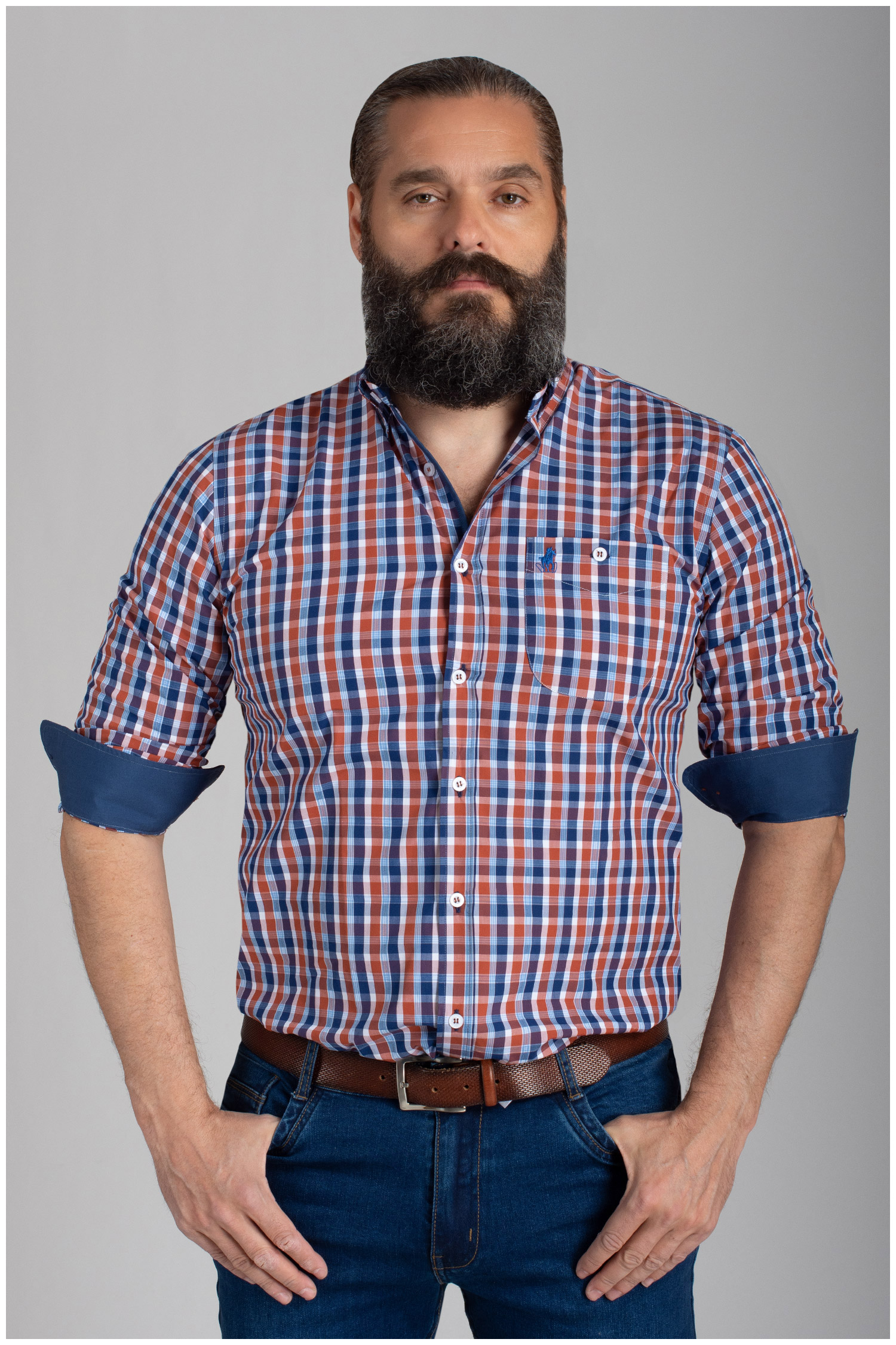 Camisas, Sport Manga Larga, 111013, GRANATE | Zoom