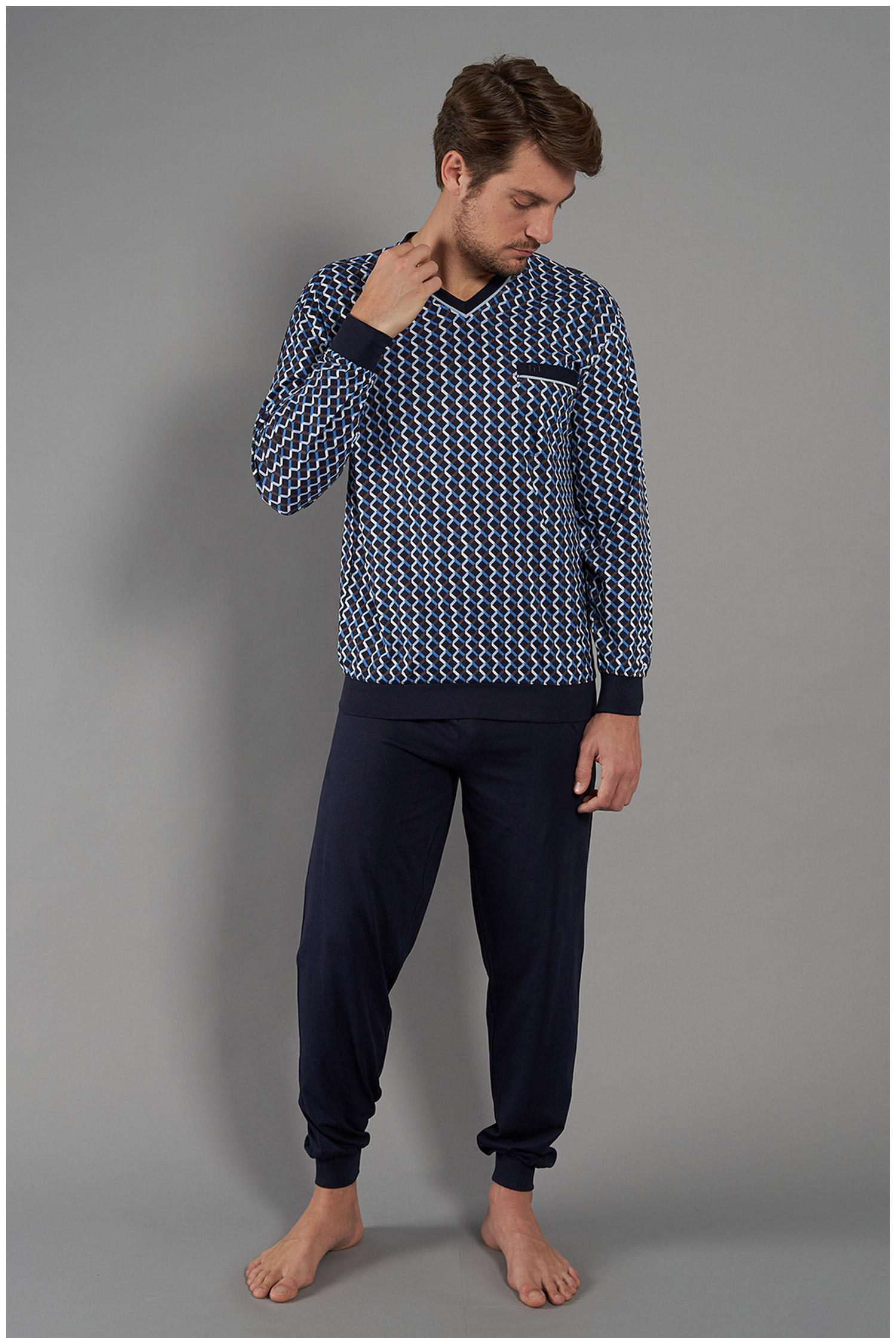 Homewear, Pijama M. Larga, 111059, MARINO | Zoom