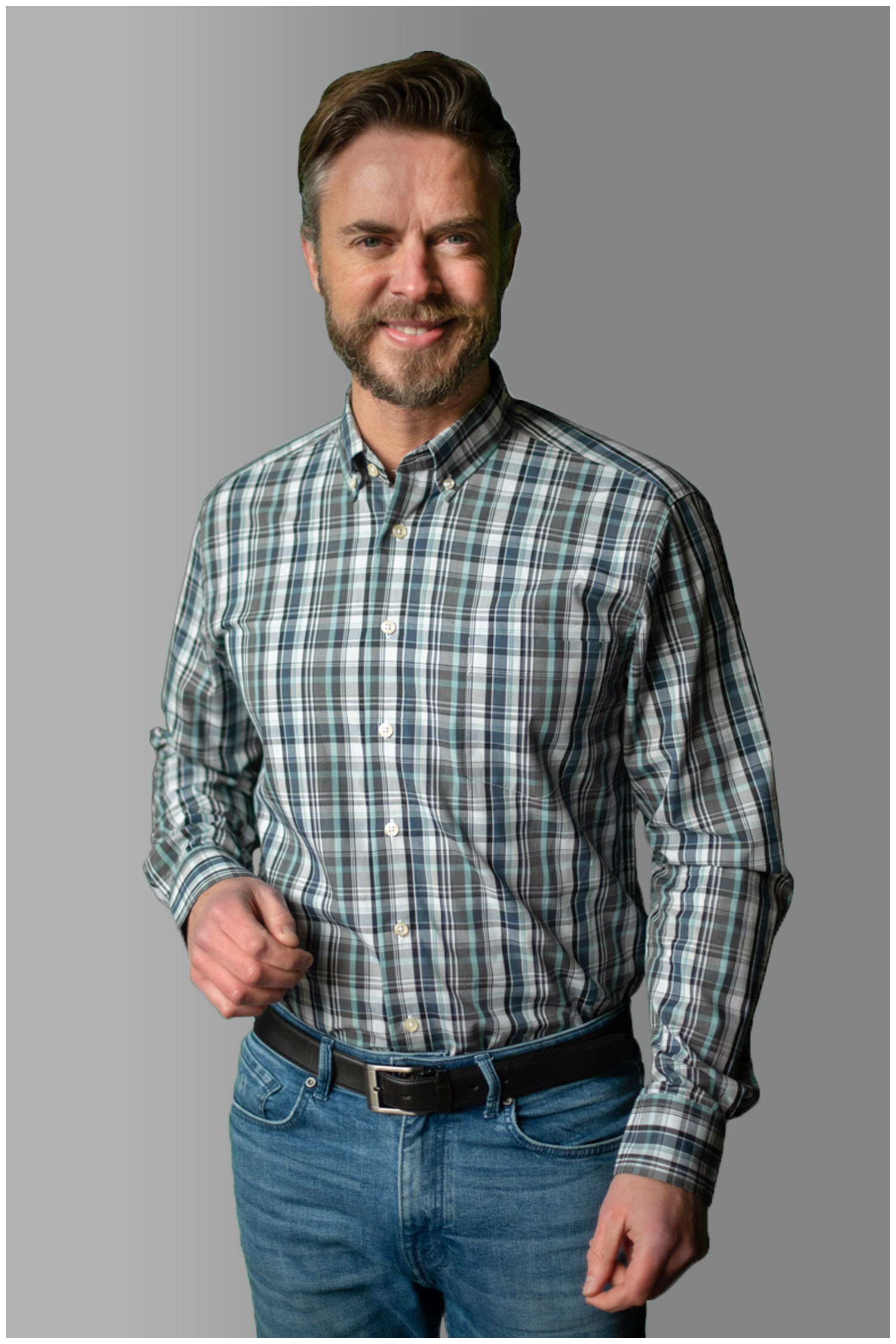 Camisas, Sport Manga Larga, 111062, TURQUESA | Zoom