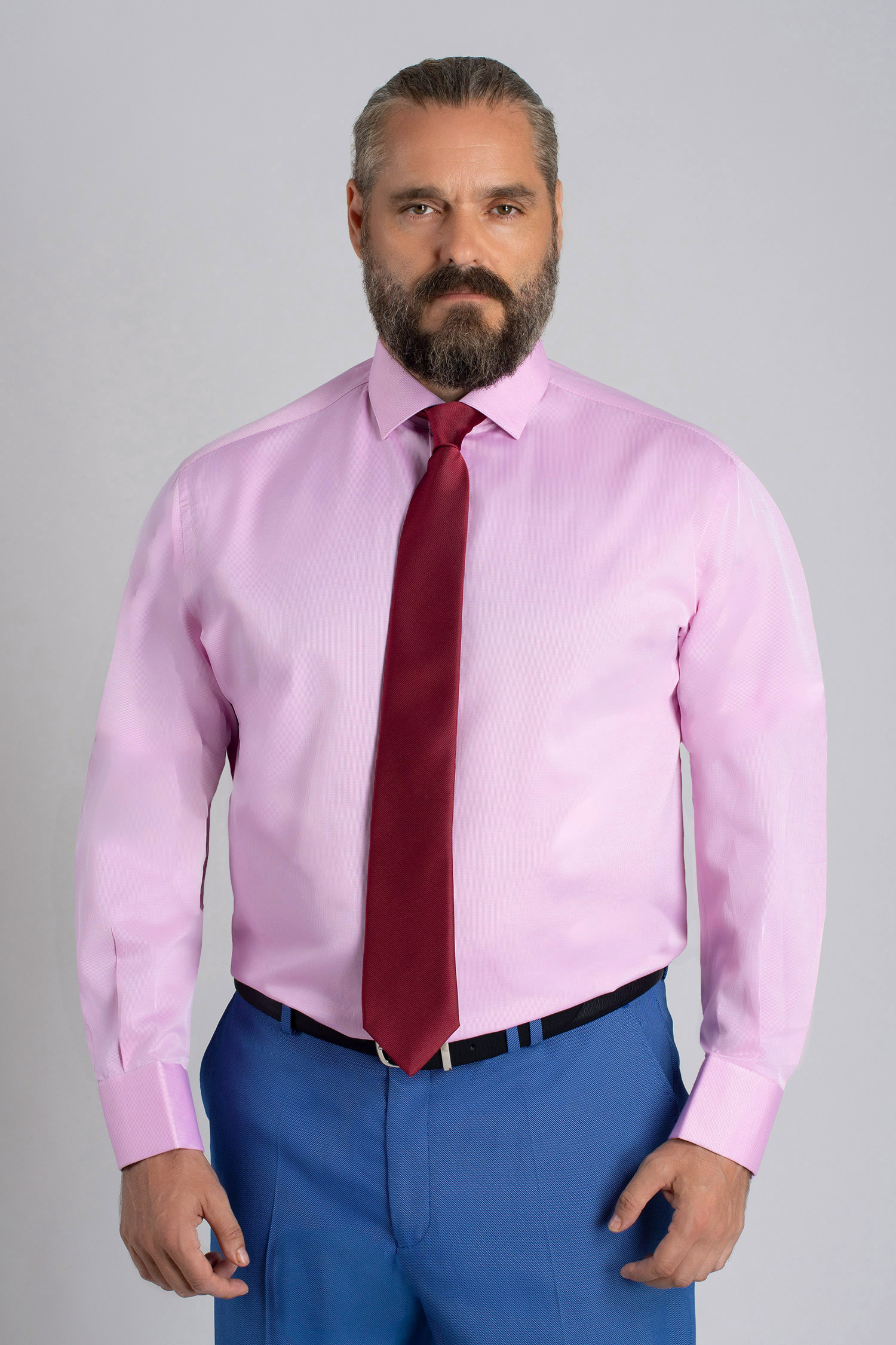 Camisas, Vestir Manga Larga, 111262, ROSA | Zoom