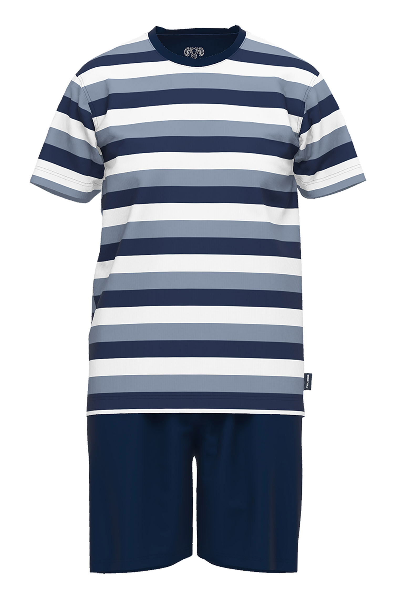 Homewear, Pijama M. Corta, 111475, AZUL | Zoom