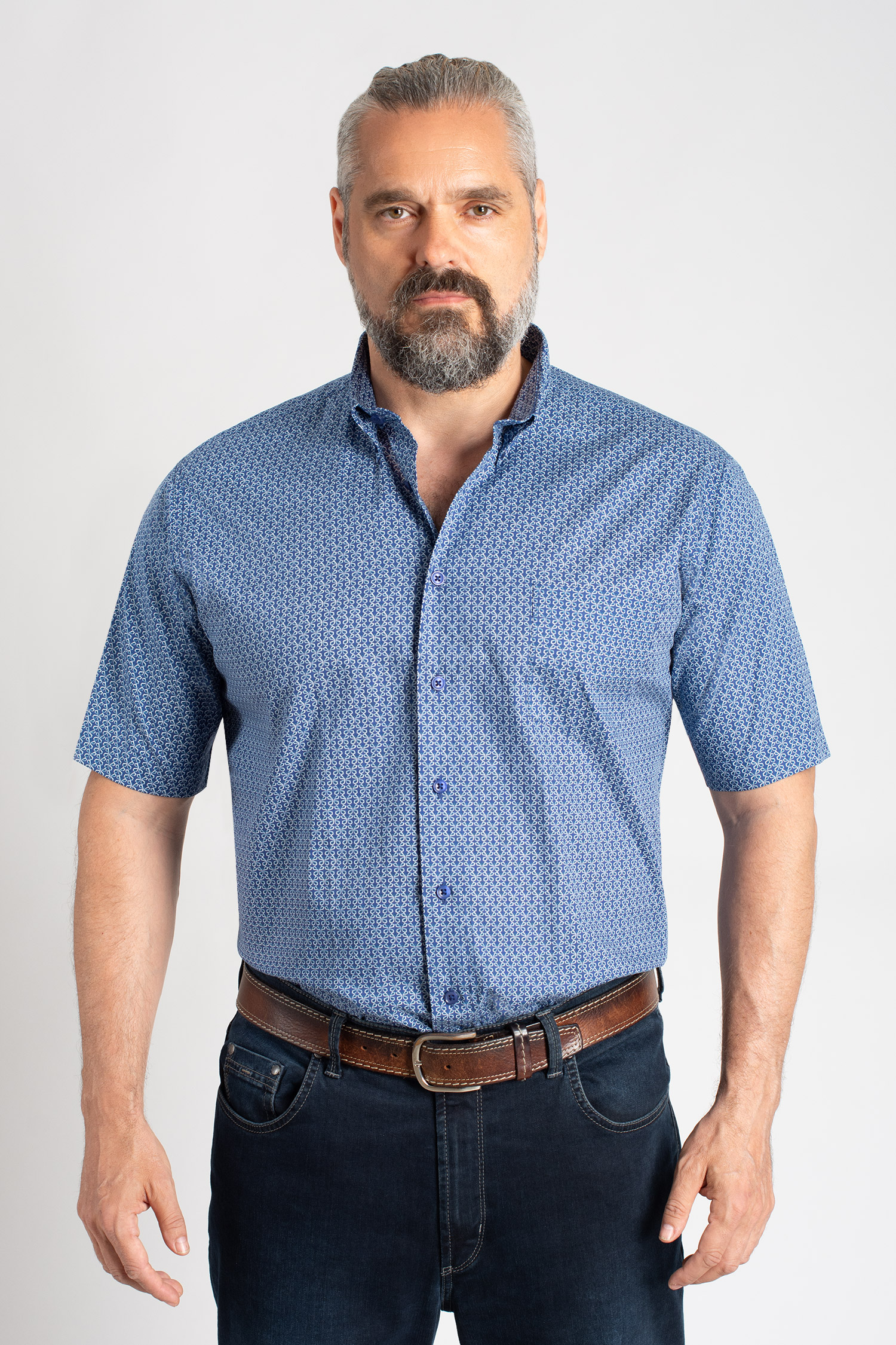 Camisas, Sport Manga Corta, 111526, MARINO | Zoom