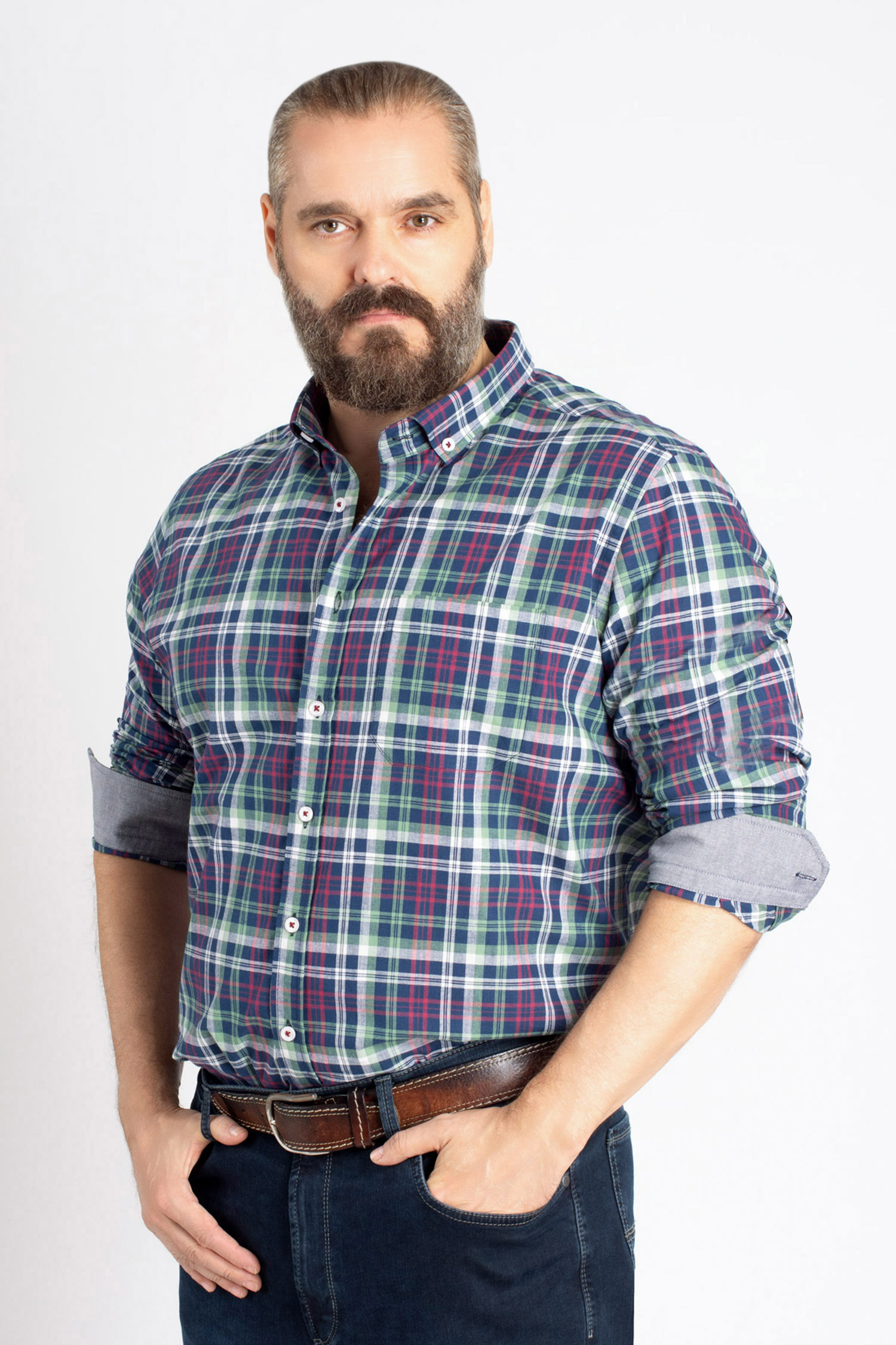 Camisas, Sport Manga Larga, 111611, GRANATE | Zoom