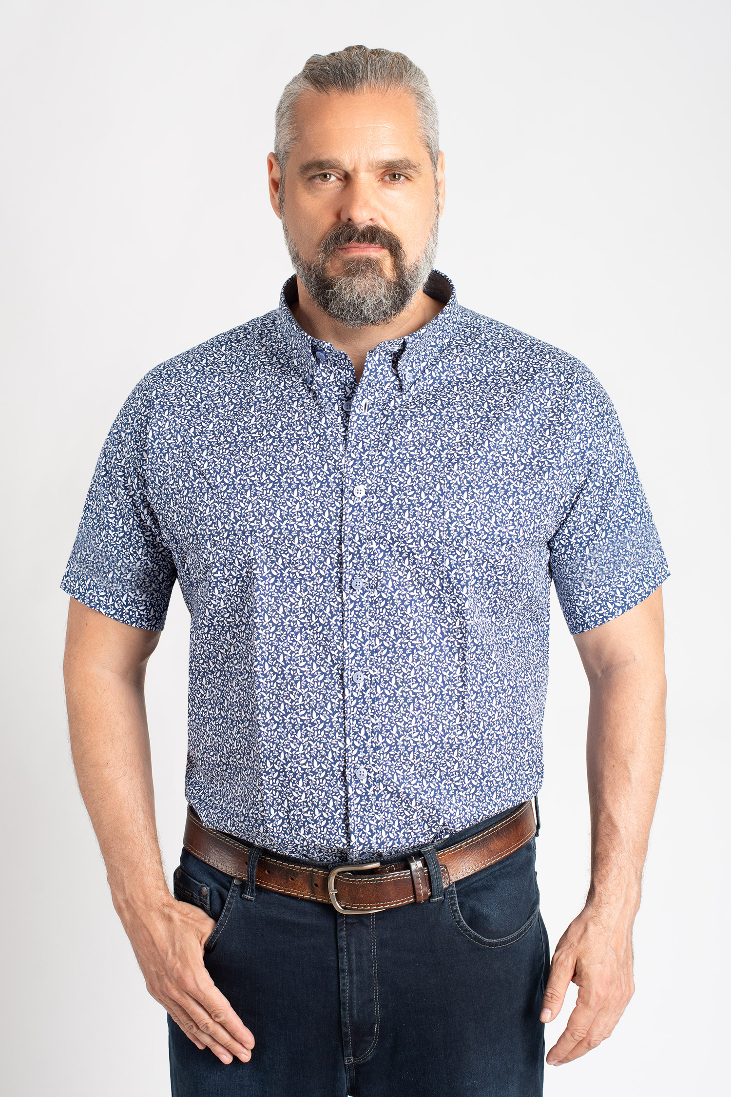 Camisas, Sport Manga Corta, 111624, MARINO | Zoom