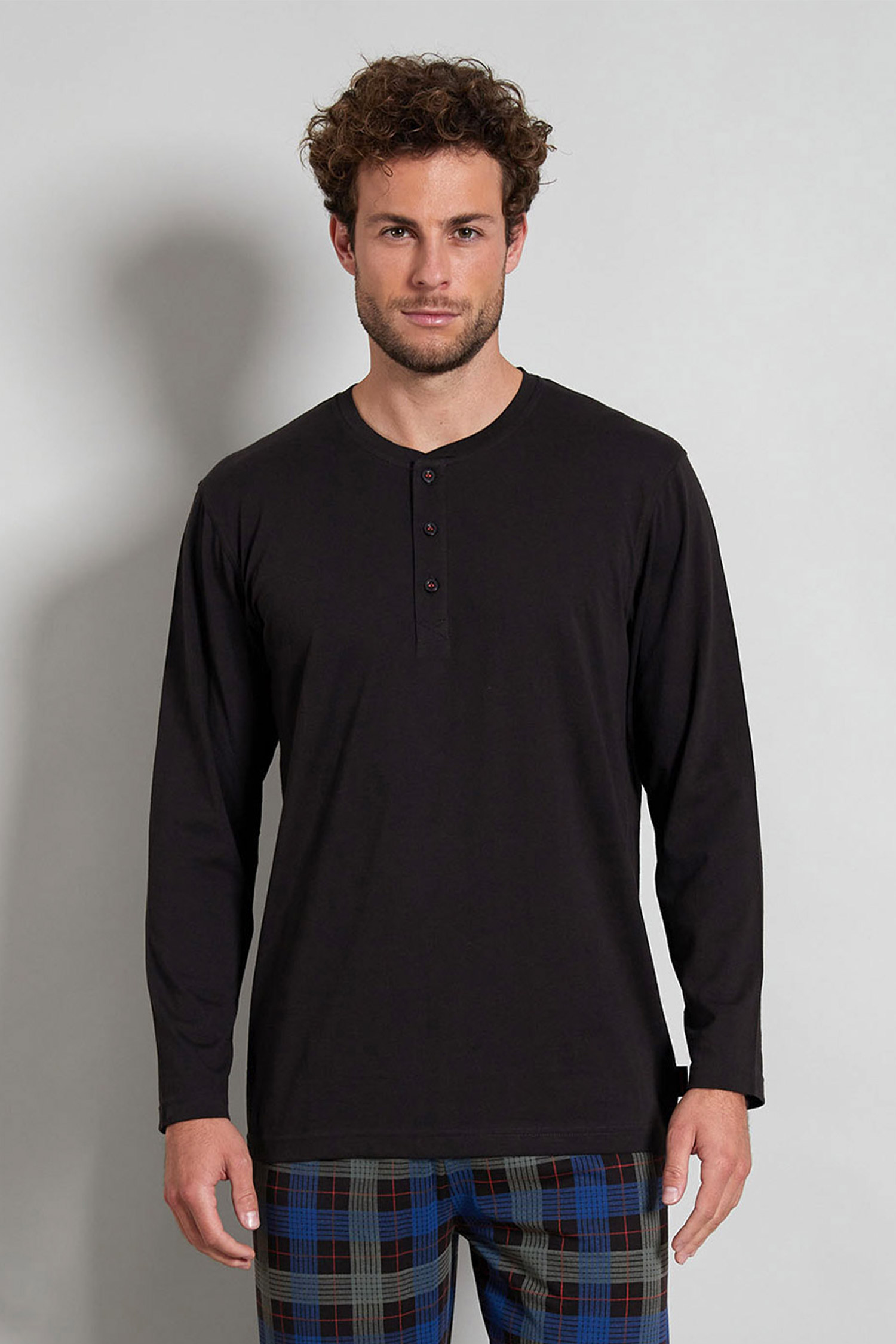 Homewear, Pijama M. Larga, 112378, MARINO | Zoom