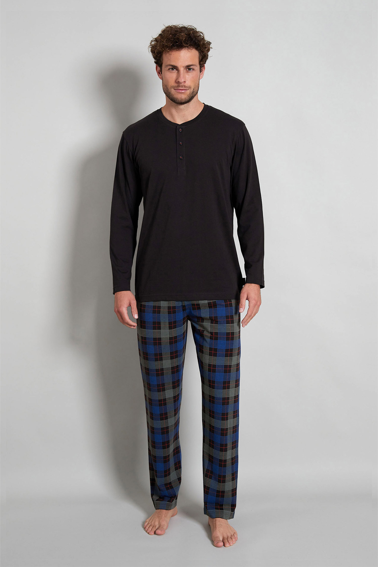 Homewear, Pijama M. Larga, 112378, MARINO | Zoom