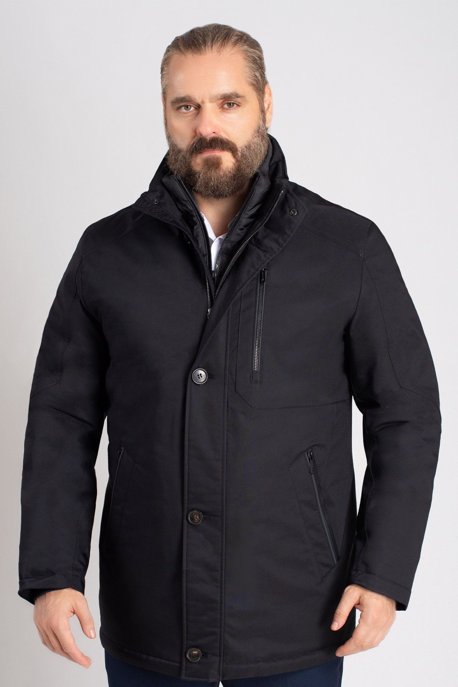 Abrigo, Chaquetones y Piel, 112420, NEGRO | Zoom