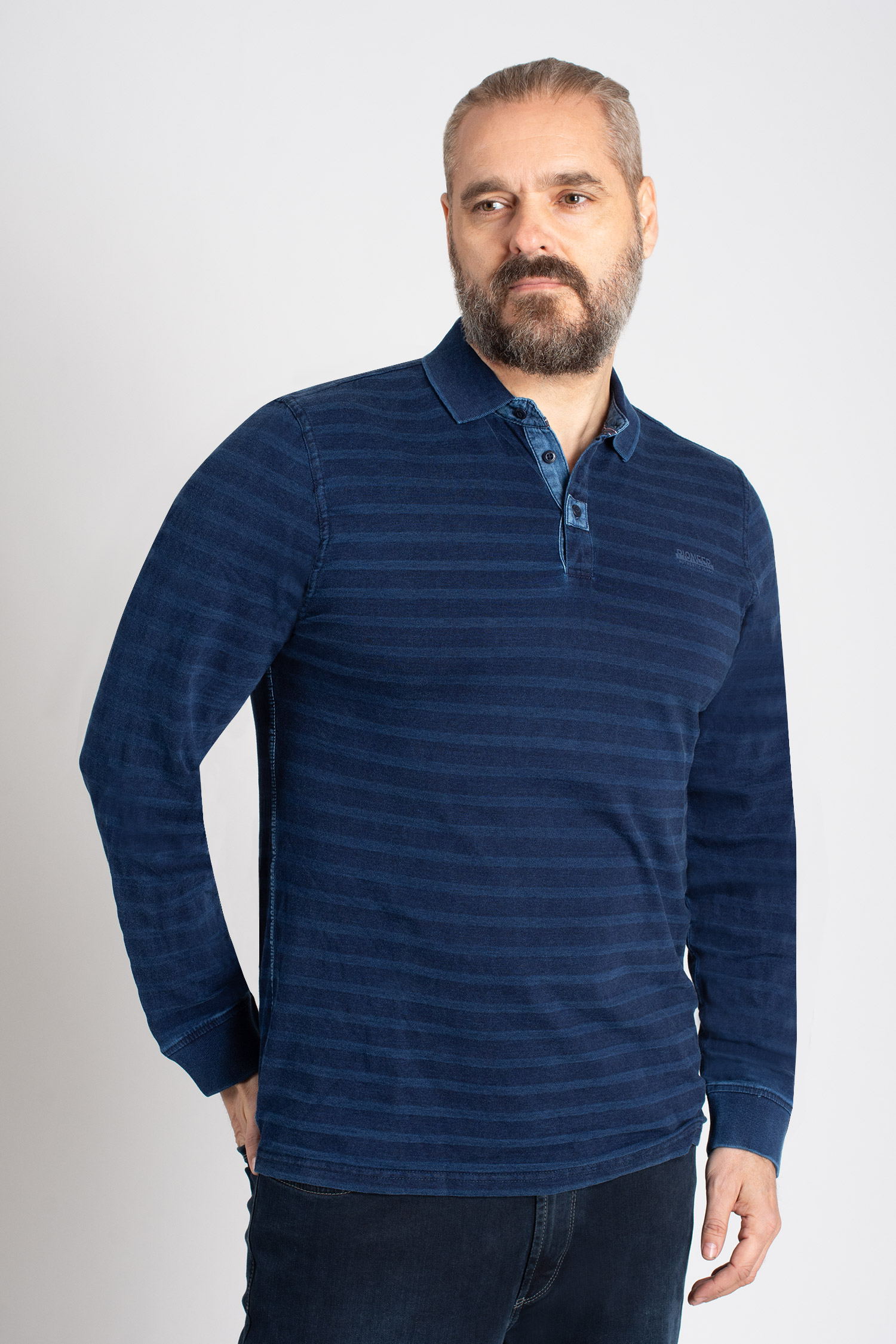 Sport, Polos M. Larga, 112818, INDIGO | Zoom