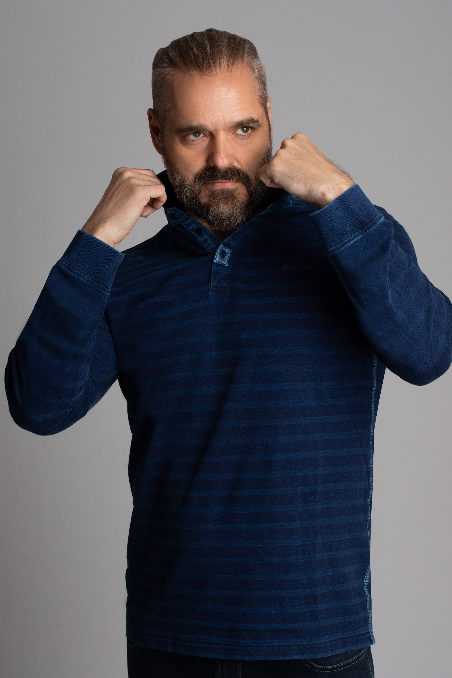 Sport, Polos M. Larga, 112818, INDIGO | Zoom