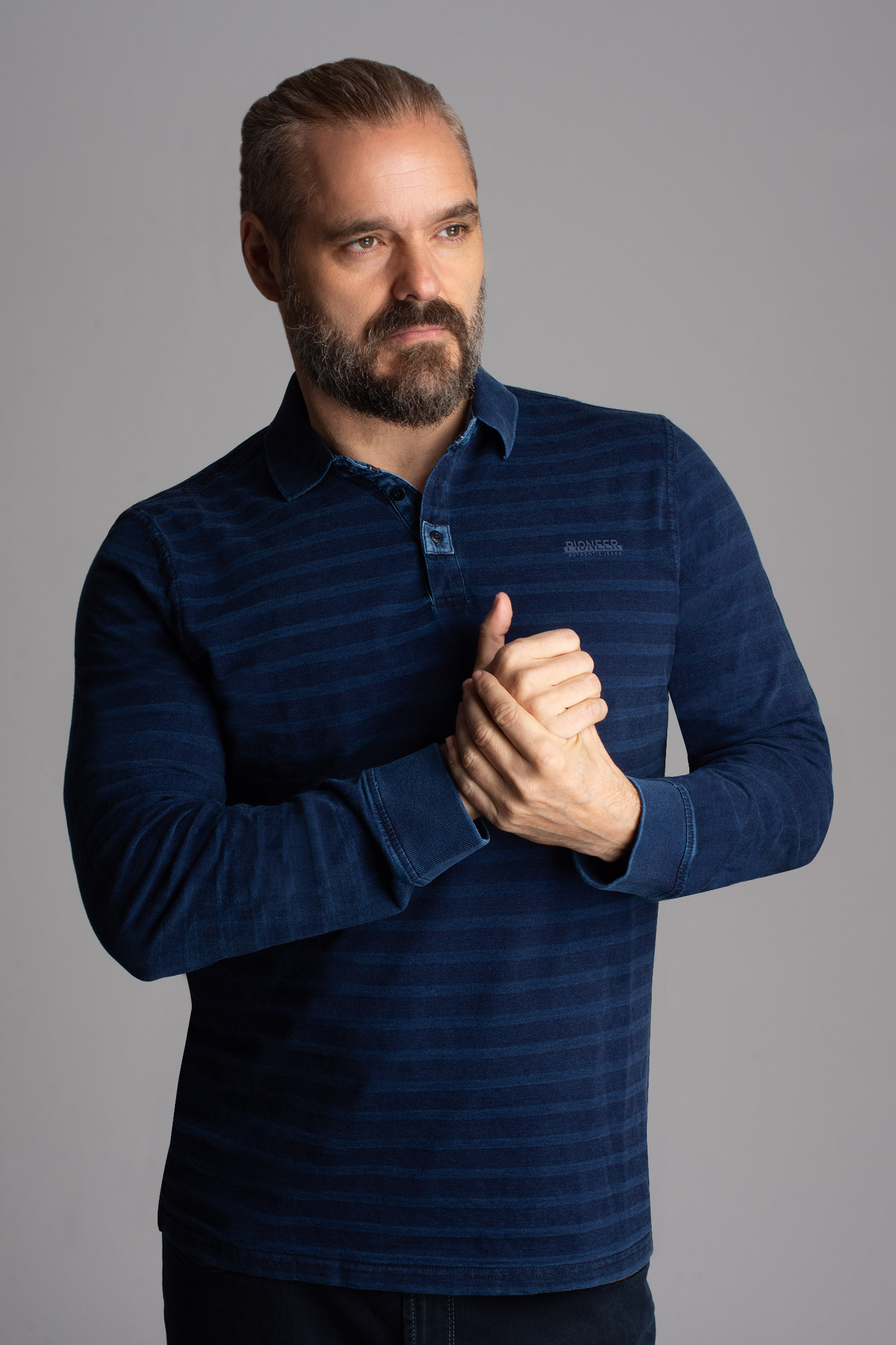 Sport, Polos M. Larga, 112818, INDIGO | Zoom