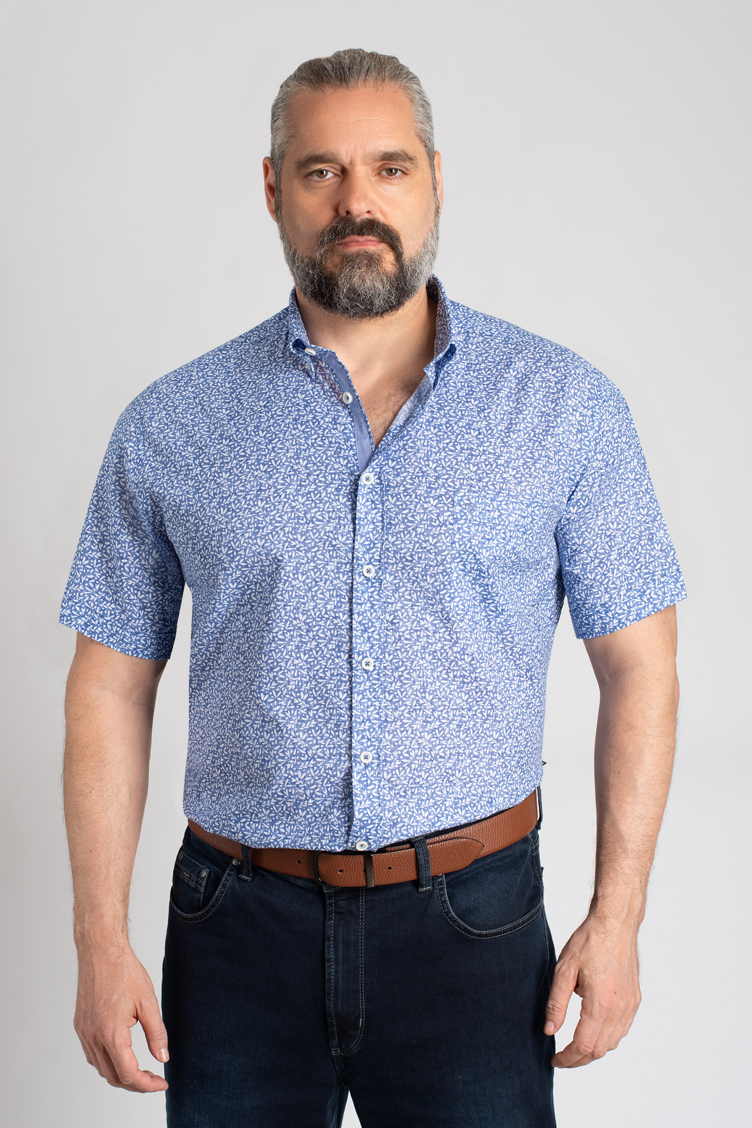 Camisas, Sport Manga Corta, 112860, MARINO | Zoom
