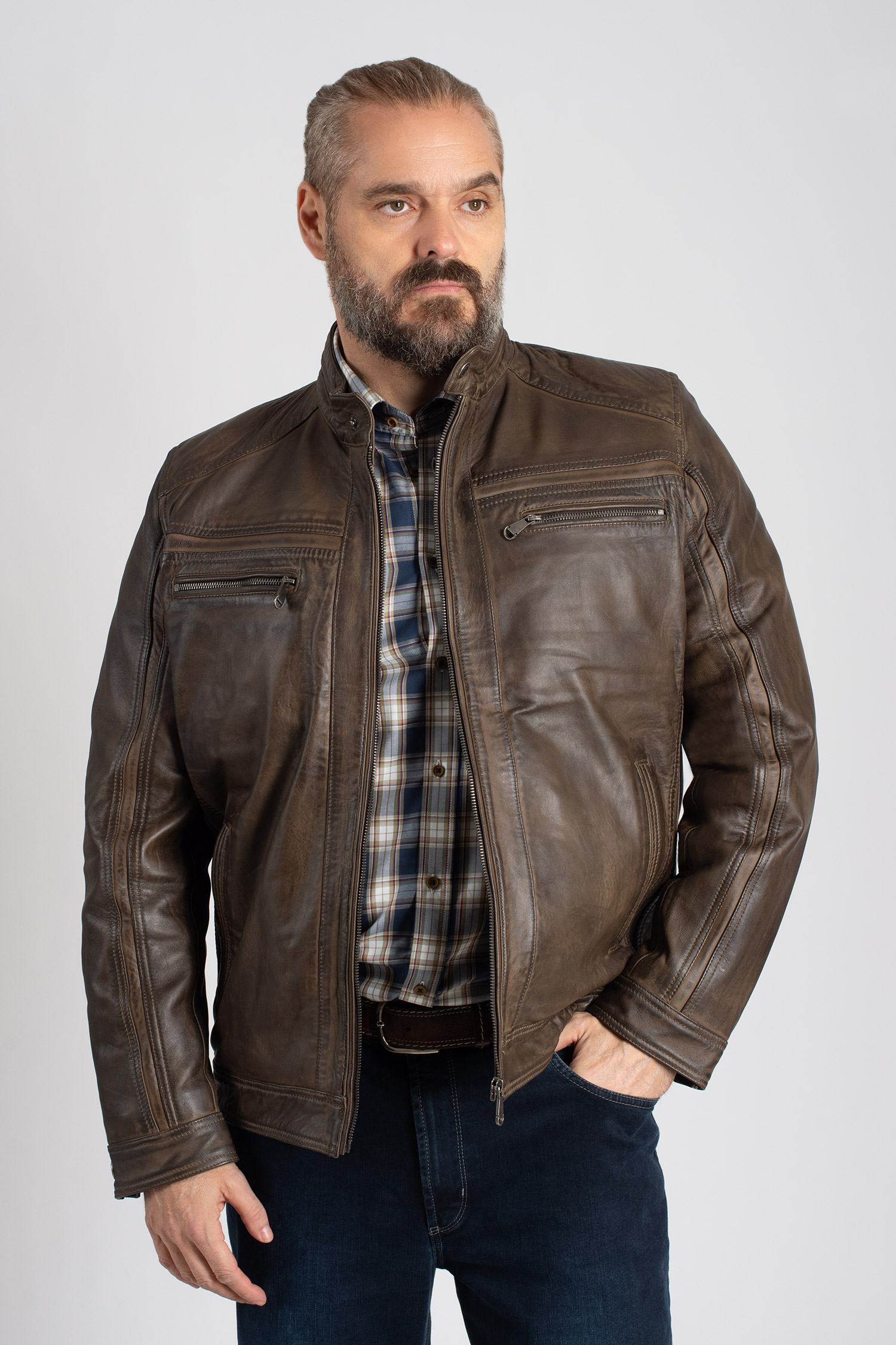 Abrigo, Chaquetones y Piel, 112974, MARRON | Zoom