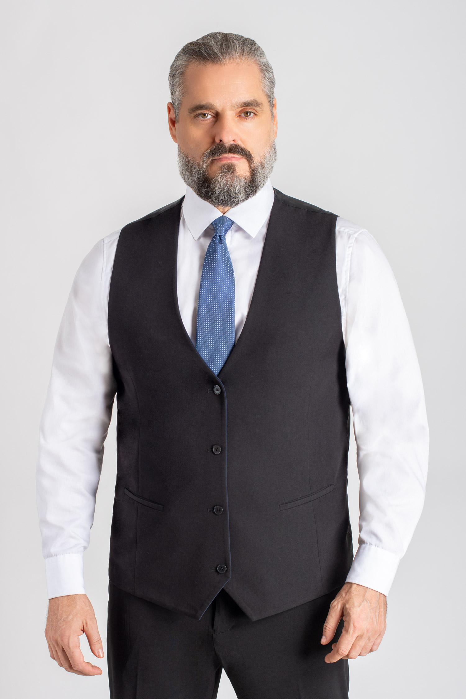 Sastrería, Chalecos Vestir, 113003, NEGRO/MARINO | Zoom