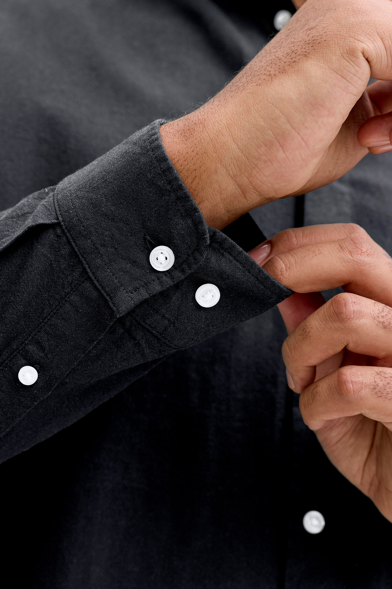 Camisas, Sport Manga Larga, 113062, NEGRO | Zoom