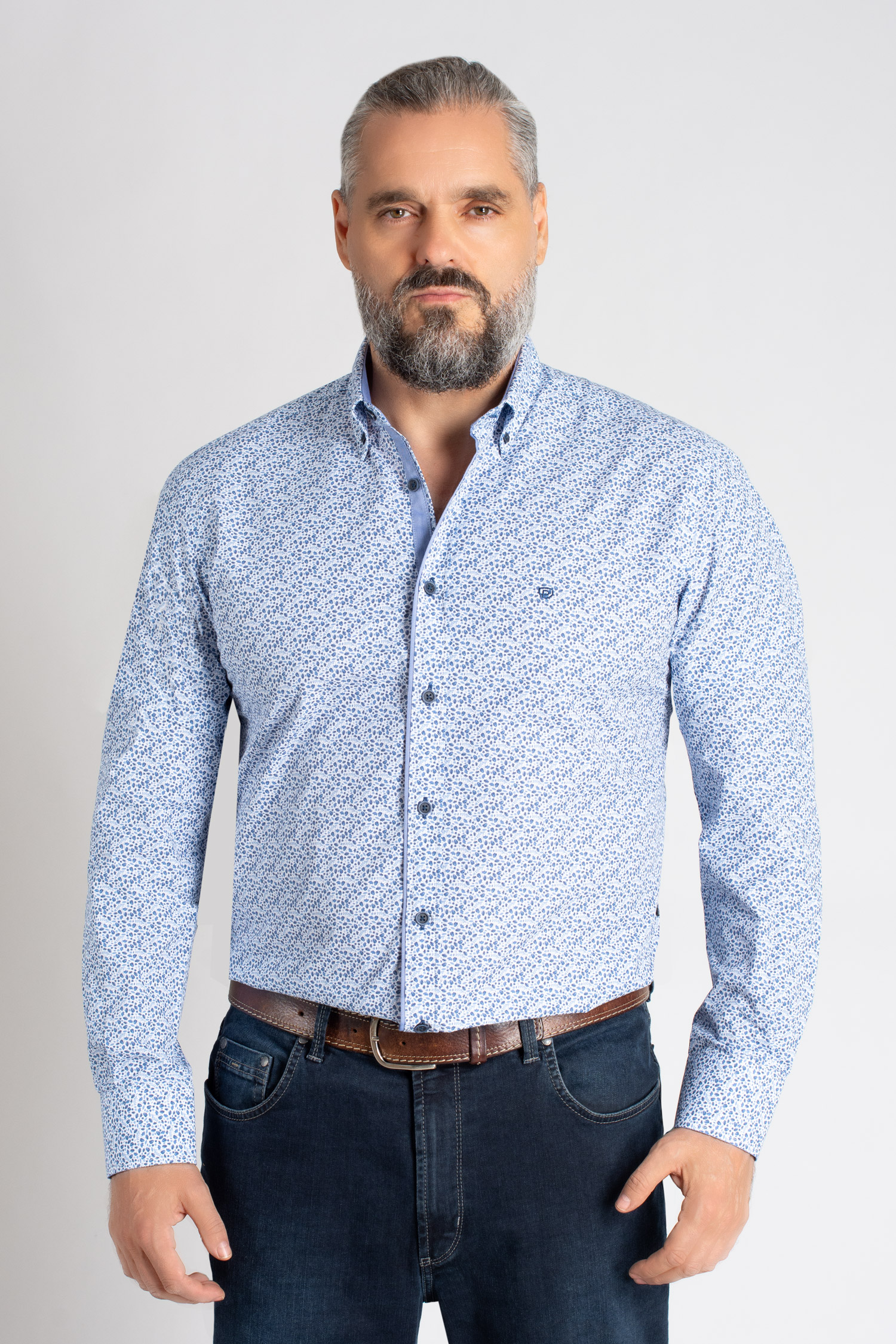 Camisas, Sport Manga Larga, 113071, MARINO | Zoom