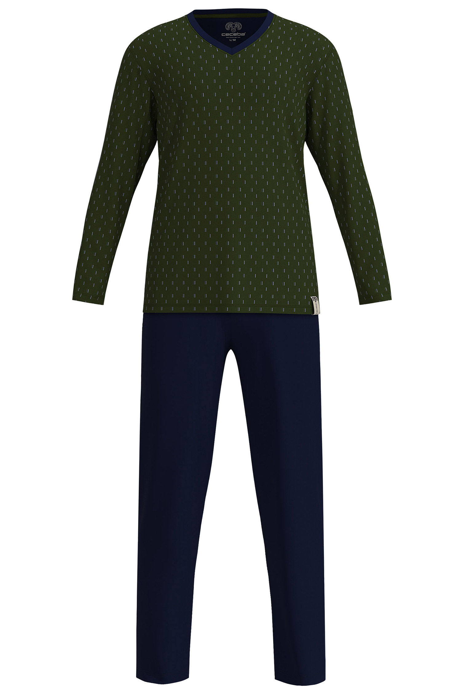 Homewear, Pijama M. Larga, 113095, OLIVA | Zoom