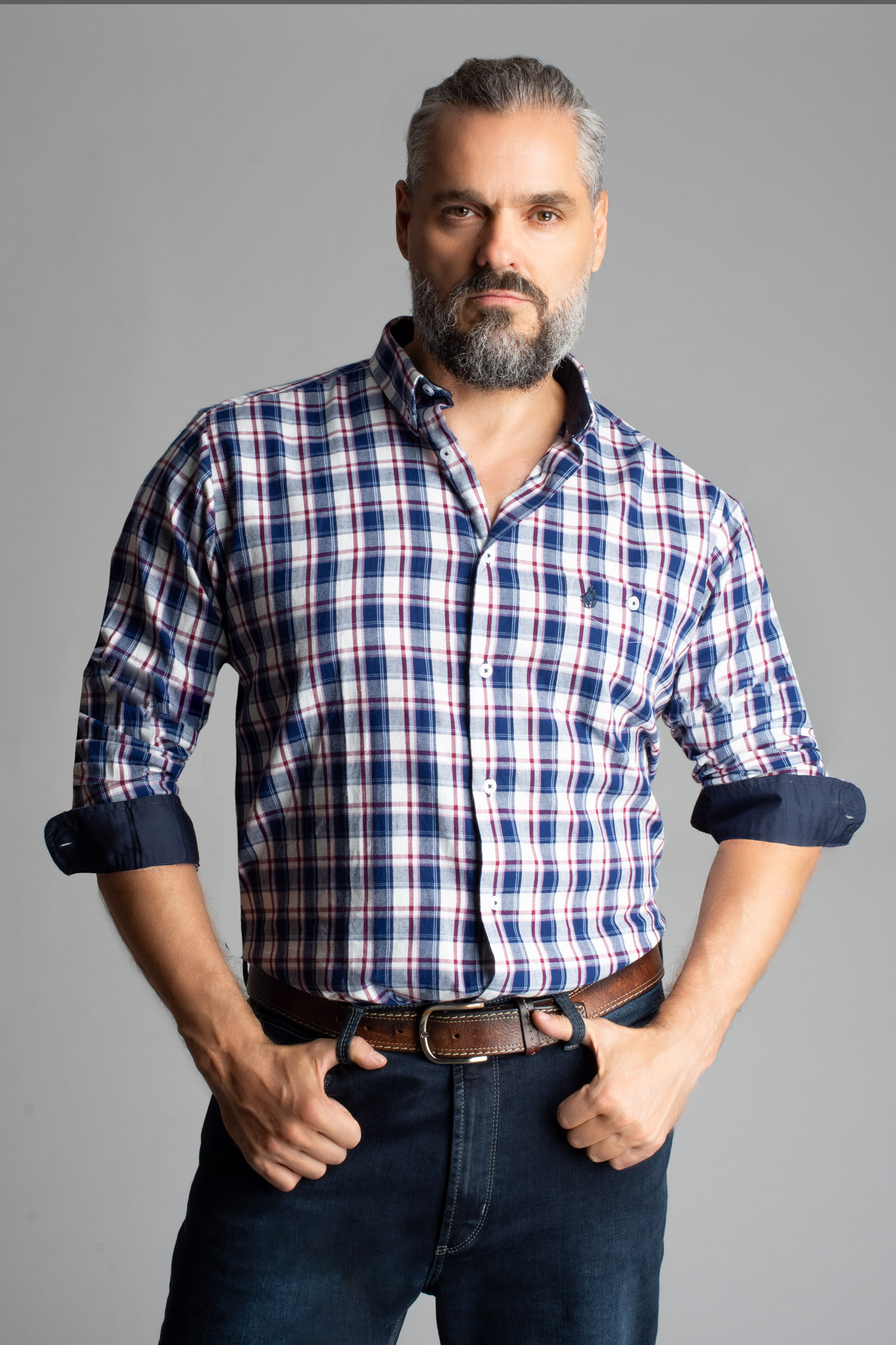 Camisas, Sport Manga Larga, 113128, MARINO | Zoom