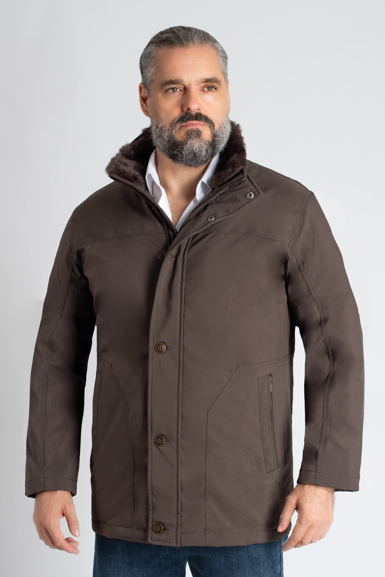 Abrigo, Chaquetones y Piel, 113135, MARRON | Zoom