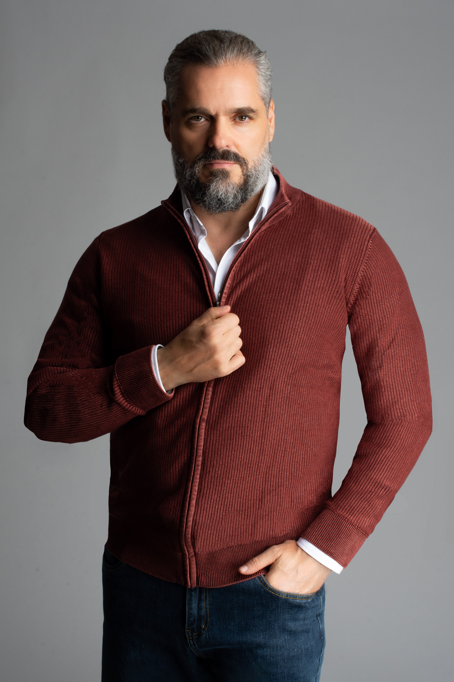 Punto, Jerseys, 113170, BURGONDI | Zoom