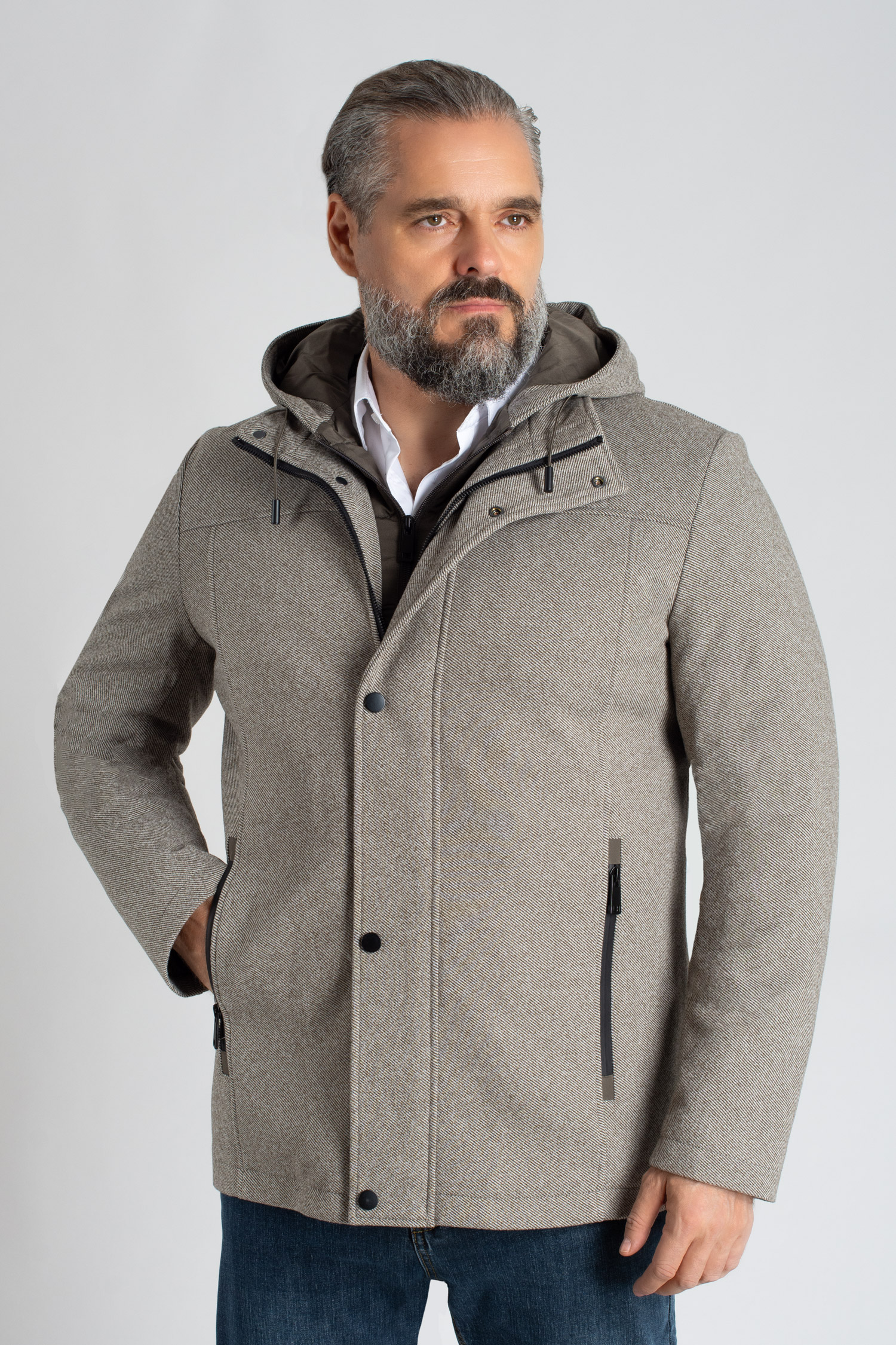 Abrigo, Chaquetones y Piel, 113182, BEIGE | Zoom