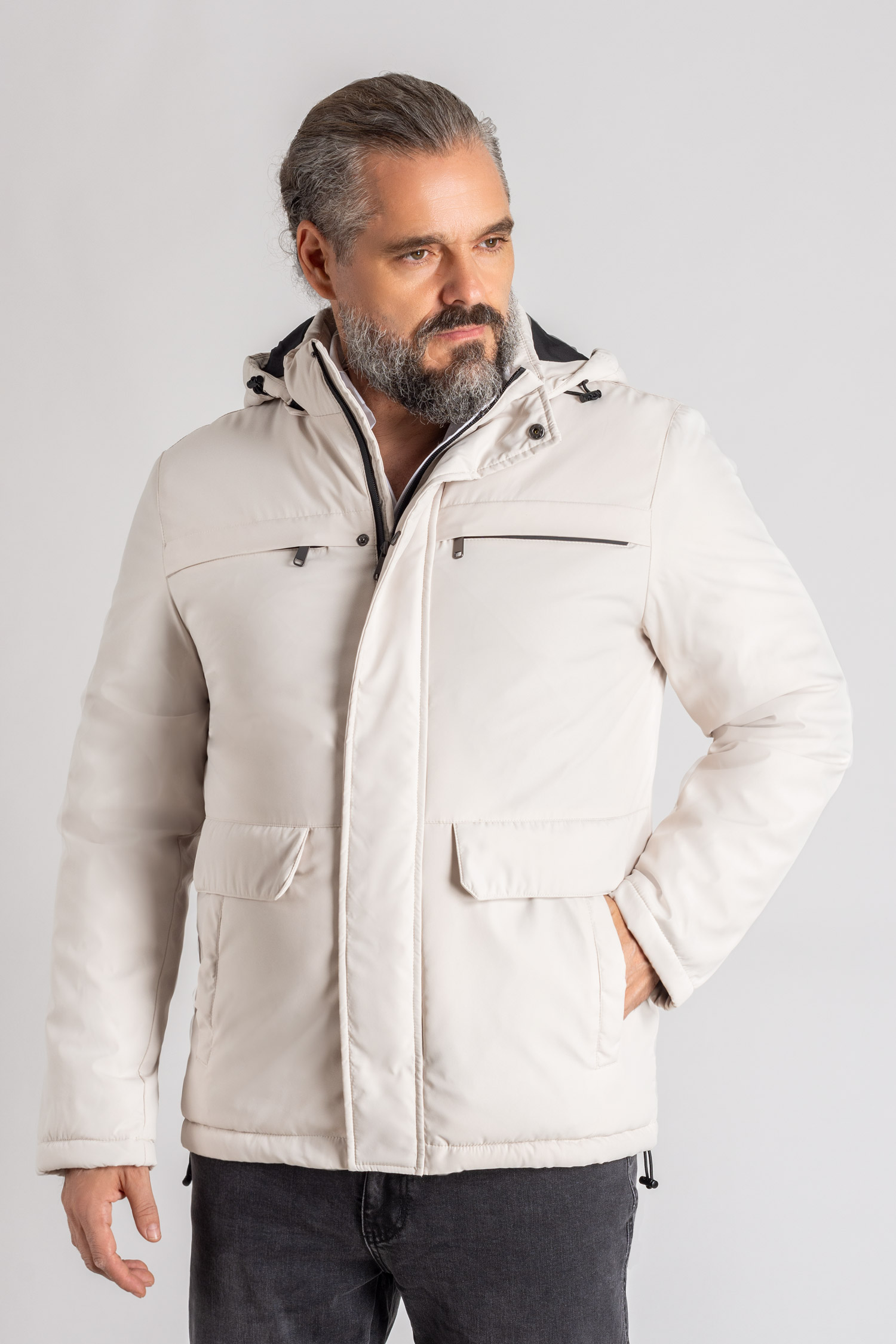 Abrigo, Chaquetones y Piel, 113186, PIEDRA | Zoom