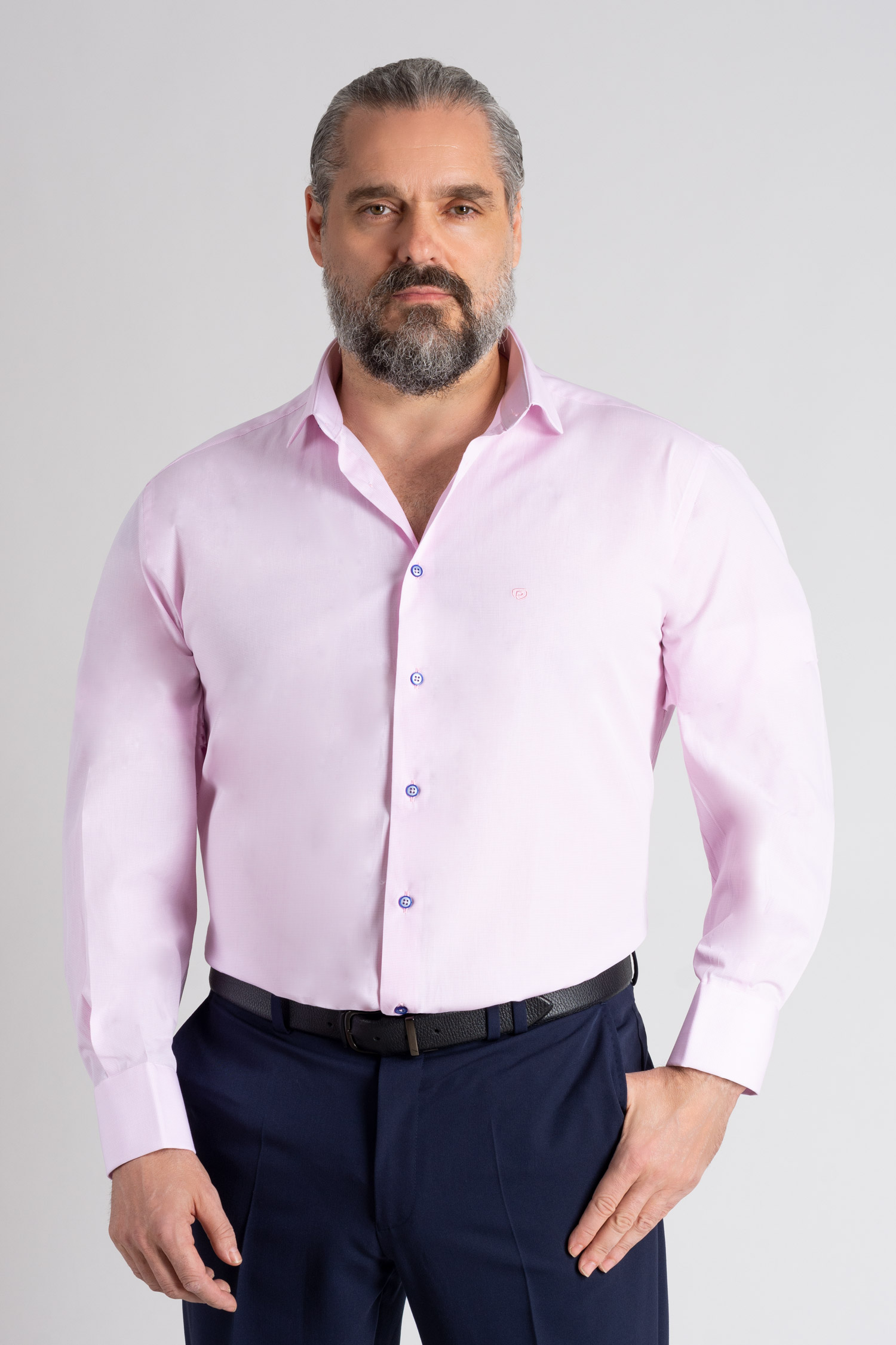 Camisas, Vestir Manga Larga, 113297, ROSA | Zoom