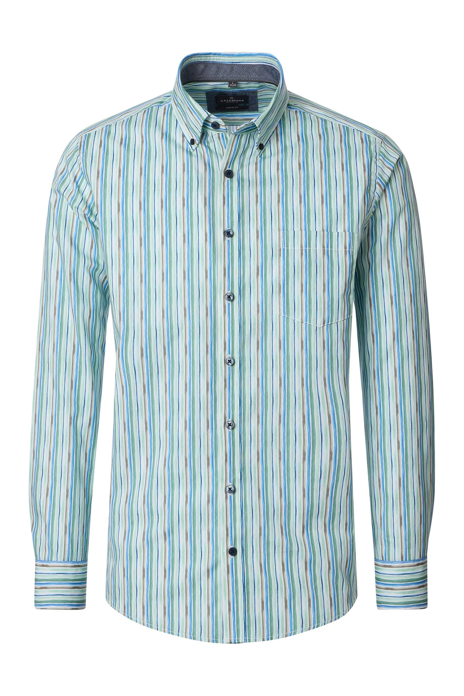 Camisas, Sport Manga Larga, 113310, VERDE | Zoom