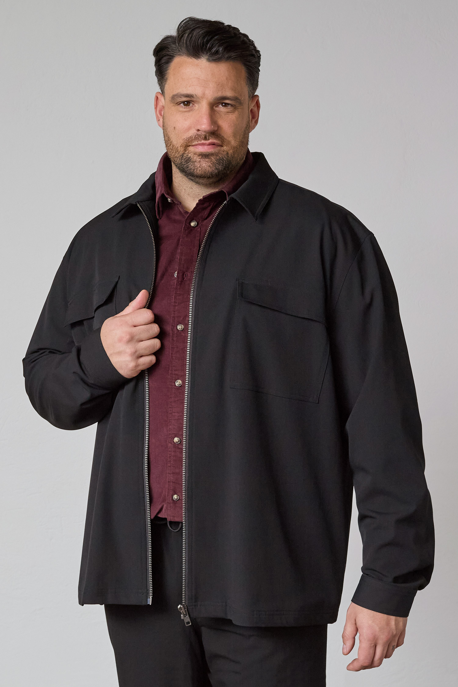 Camisas, Sport Manga Larga, 113348, NEGRO | Zoom