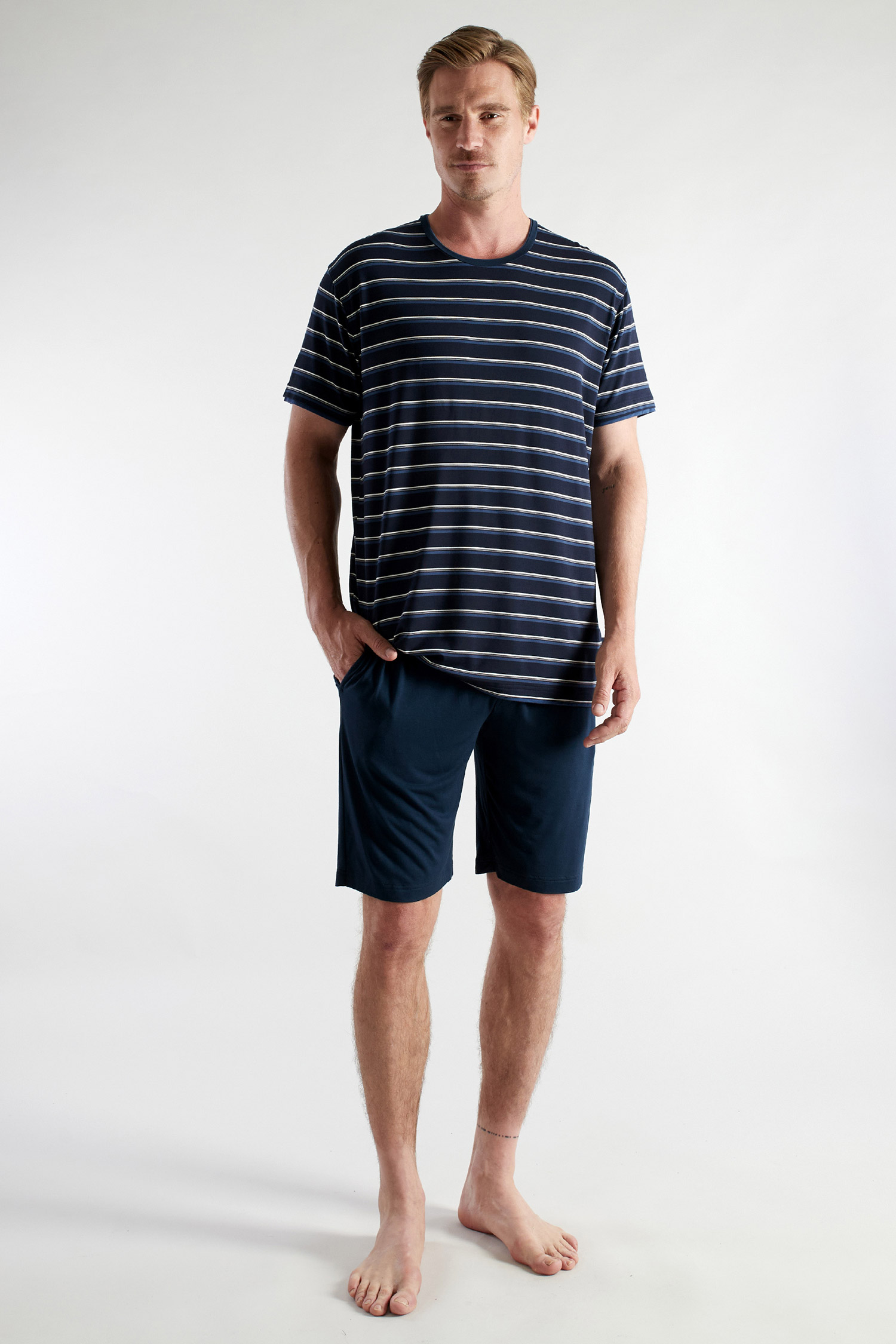 Homewear, Pijama M. Corta, 113361, MARINO | Zoom