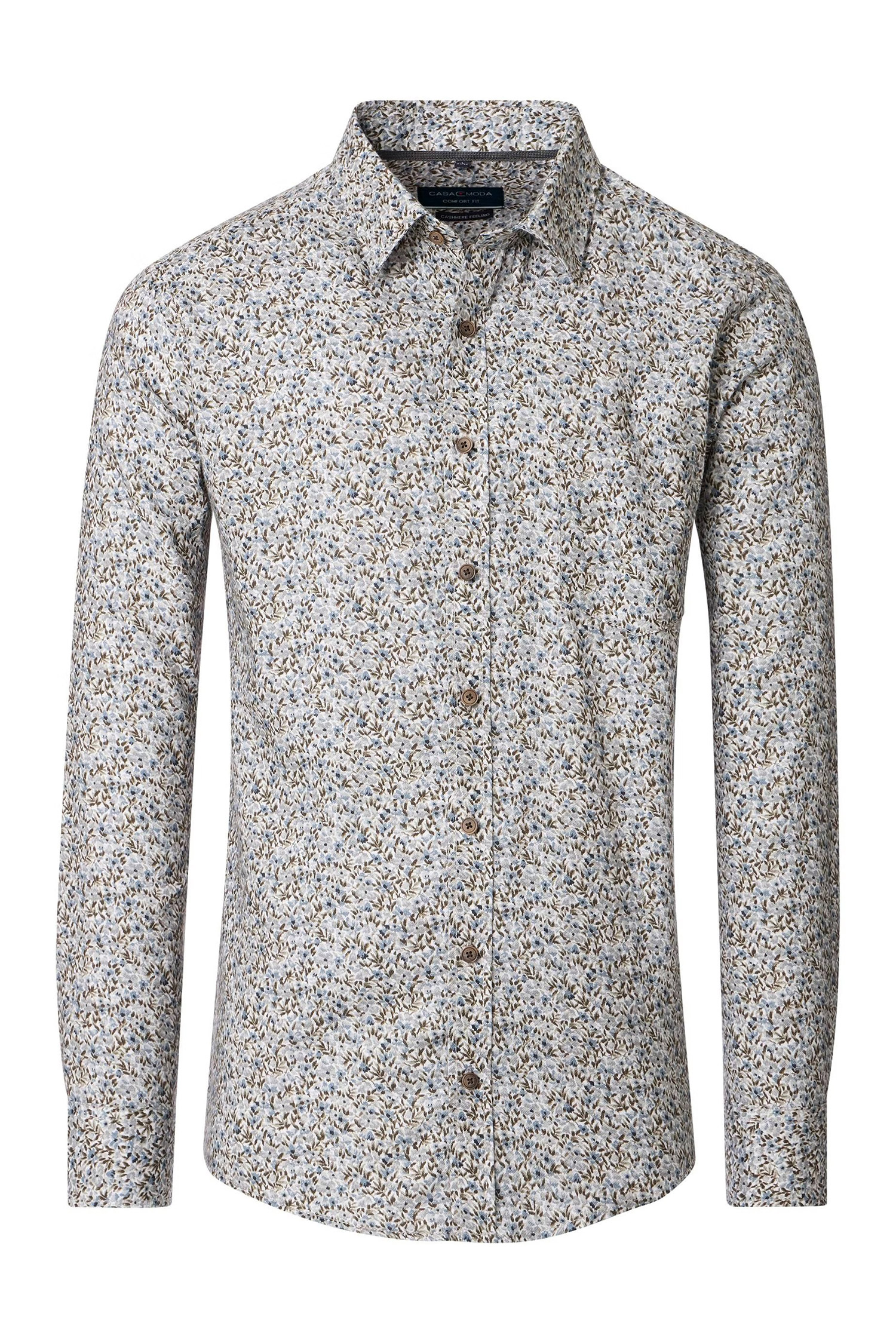 Camisas, Sport Manga Larga, 113385, BEIGE | Zoom